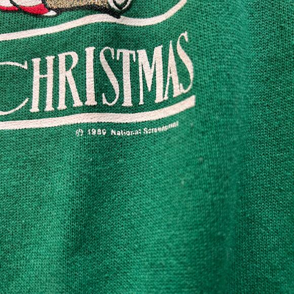 Vintage 1989 Getting Ready For Christmas 3D Graphics Sweatshirt XL - Picture 5 of 7